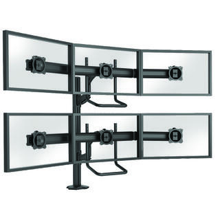 Chief Kontour K4 Bord 3x2Skjerm VESA Max 6x6,8 Kg Bolt Sort